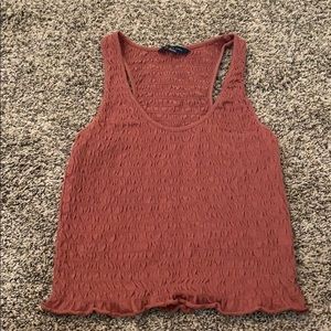 American Eagle Maroon Cropped tank (M)